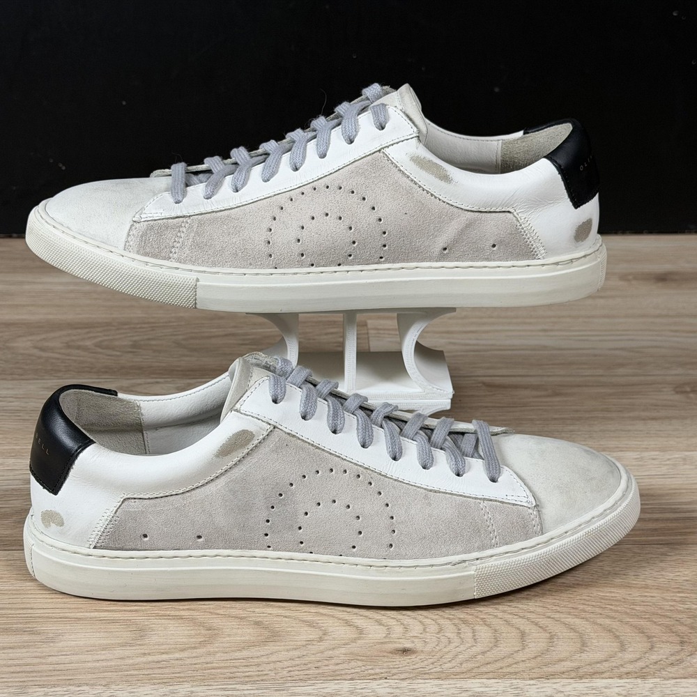 Oliver Cabell Shoes Womens Size 9 White Suede Low 1 Sneaker Casual Made In Italy